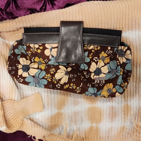 Miche corduroy floral pattern clutch - Picture 2 of 4